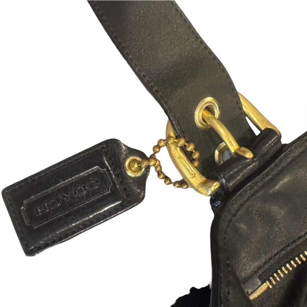 COACH SOHO black leather Satchel tote purse - Picture 5 of 17